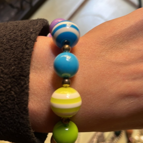 Rainbow bracelet with a bow - Picture 2 of 2